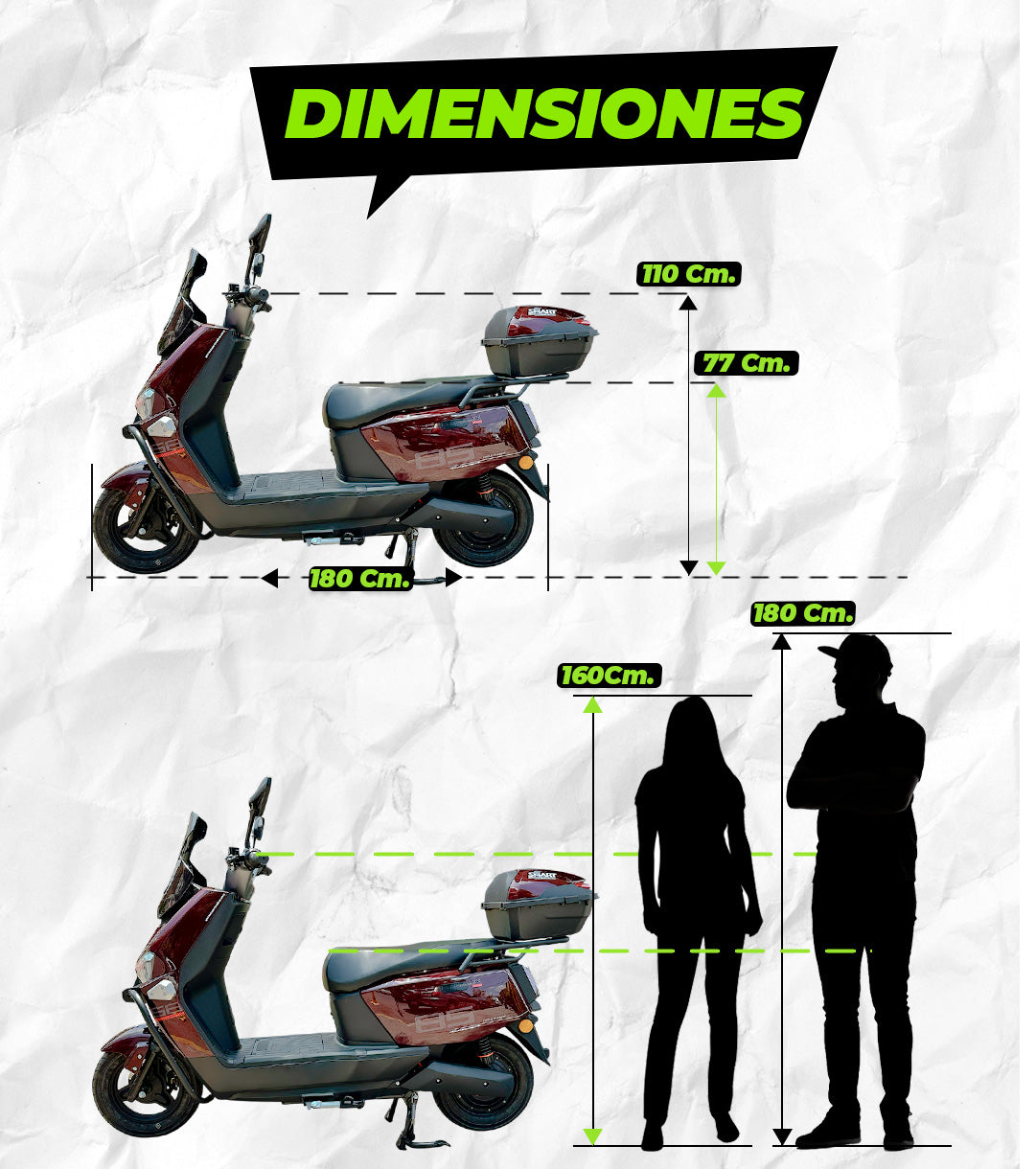 Moto eléctrica Titan 1200W
