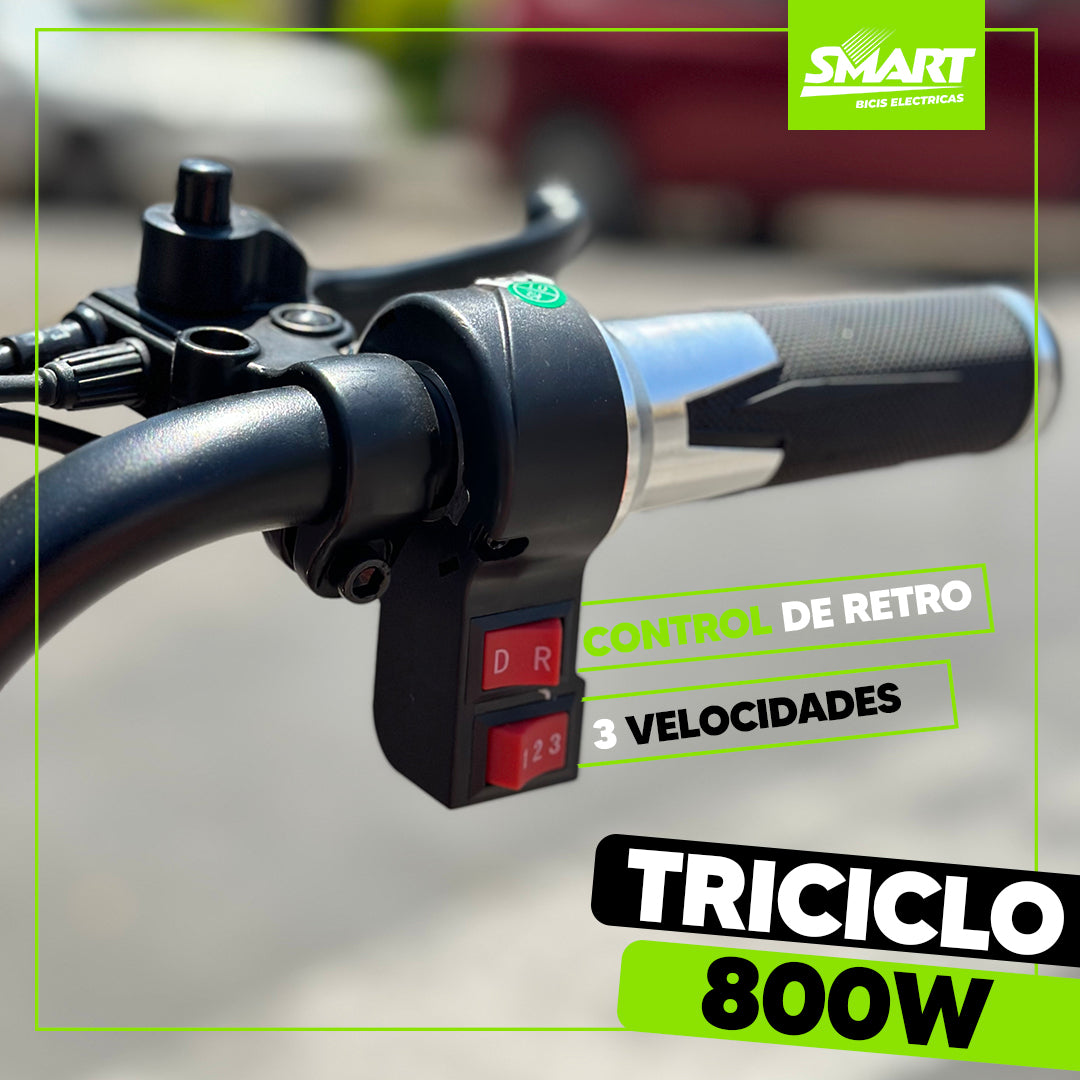 Triciclo Electrico V2 Smart 800W
