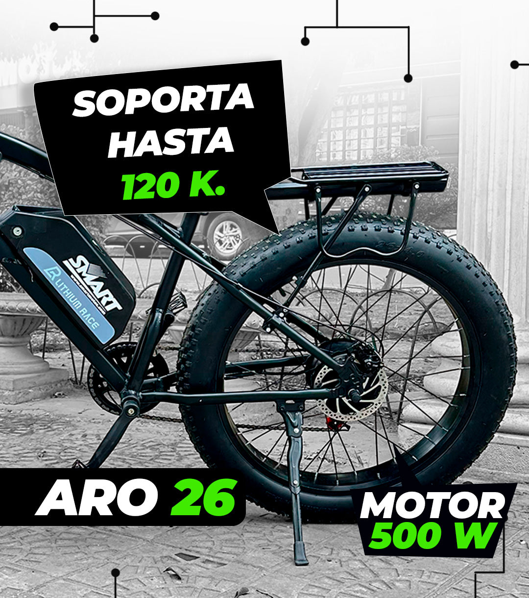 Bicicleta Race Fat Aro 26
