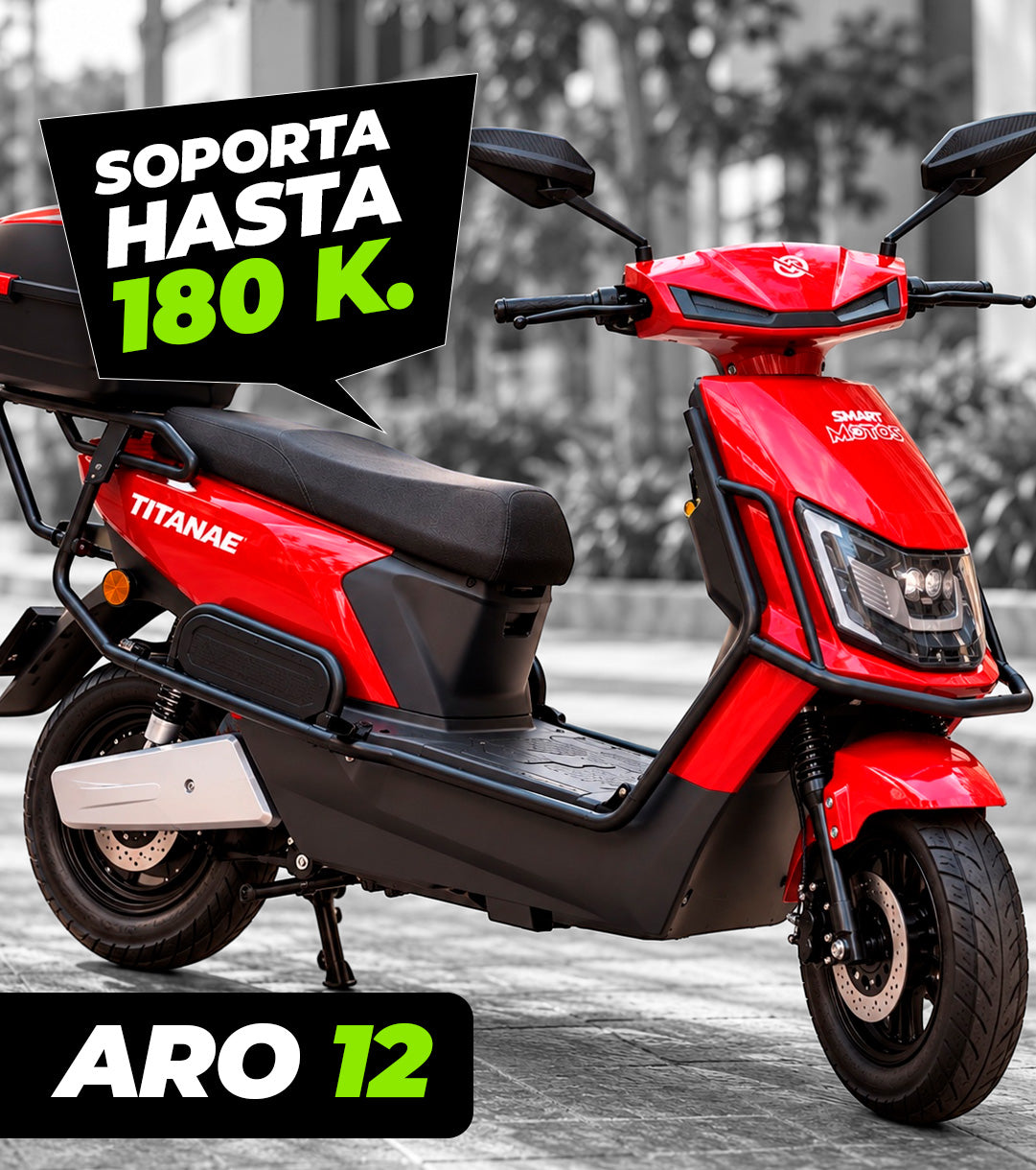 Moto Eléctrica Titania con Litio