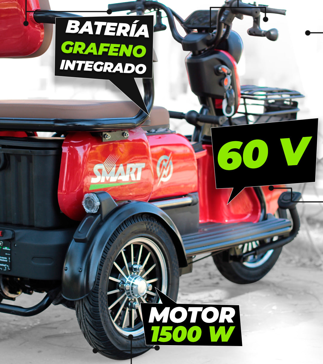 Trimoto X15 PLUS de (1500 W)