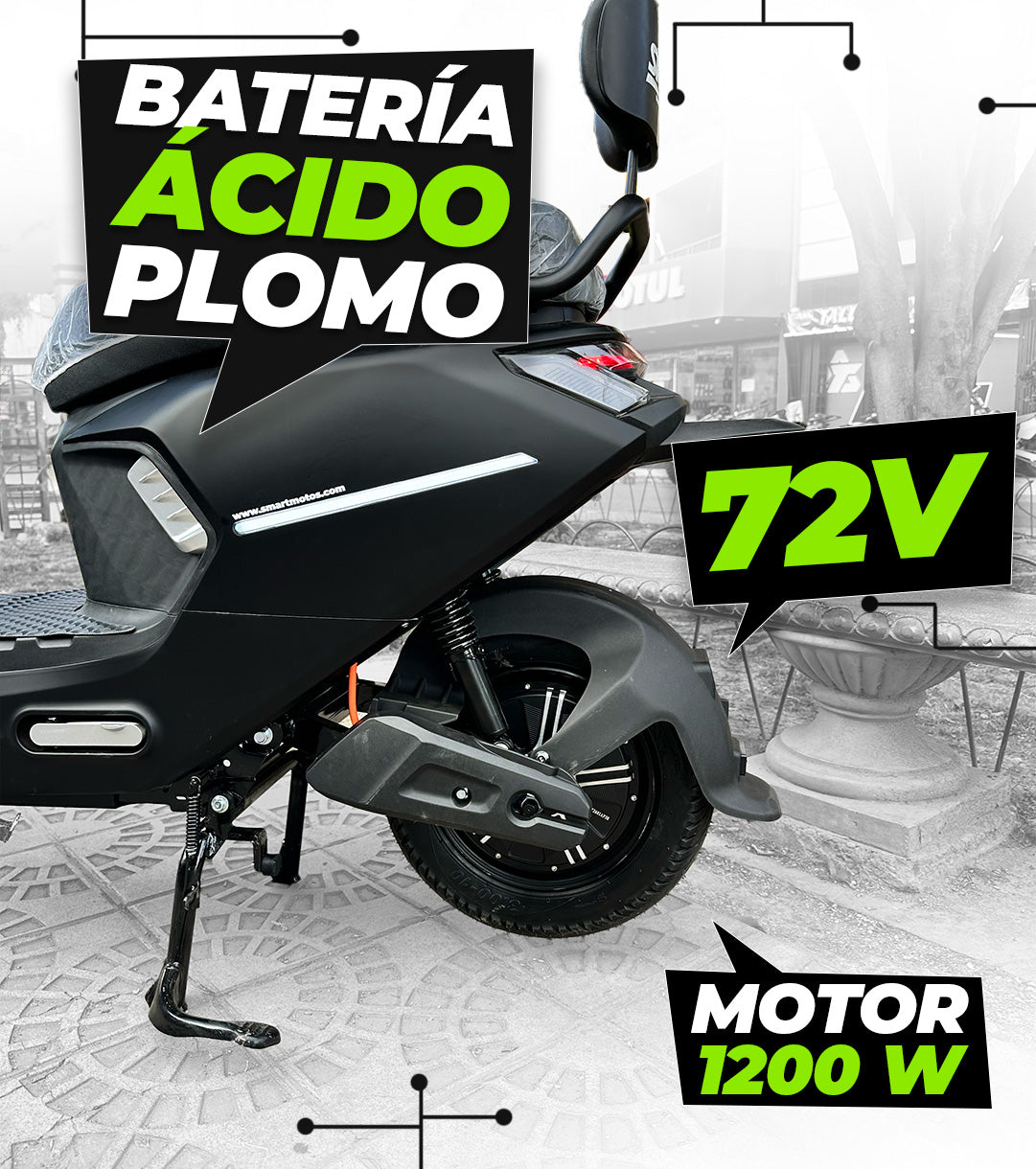Moto eléctrica Flash 1200W