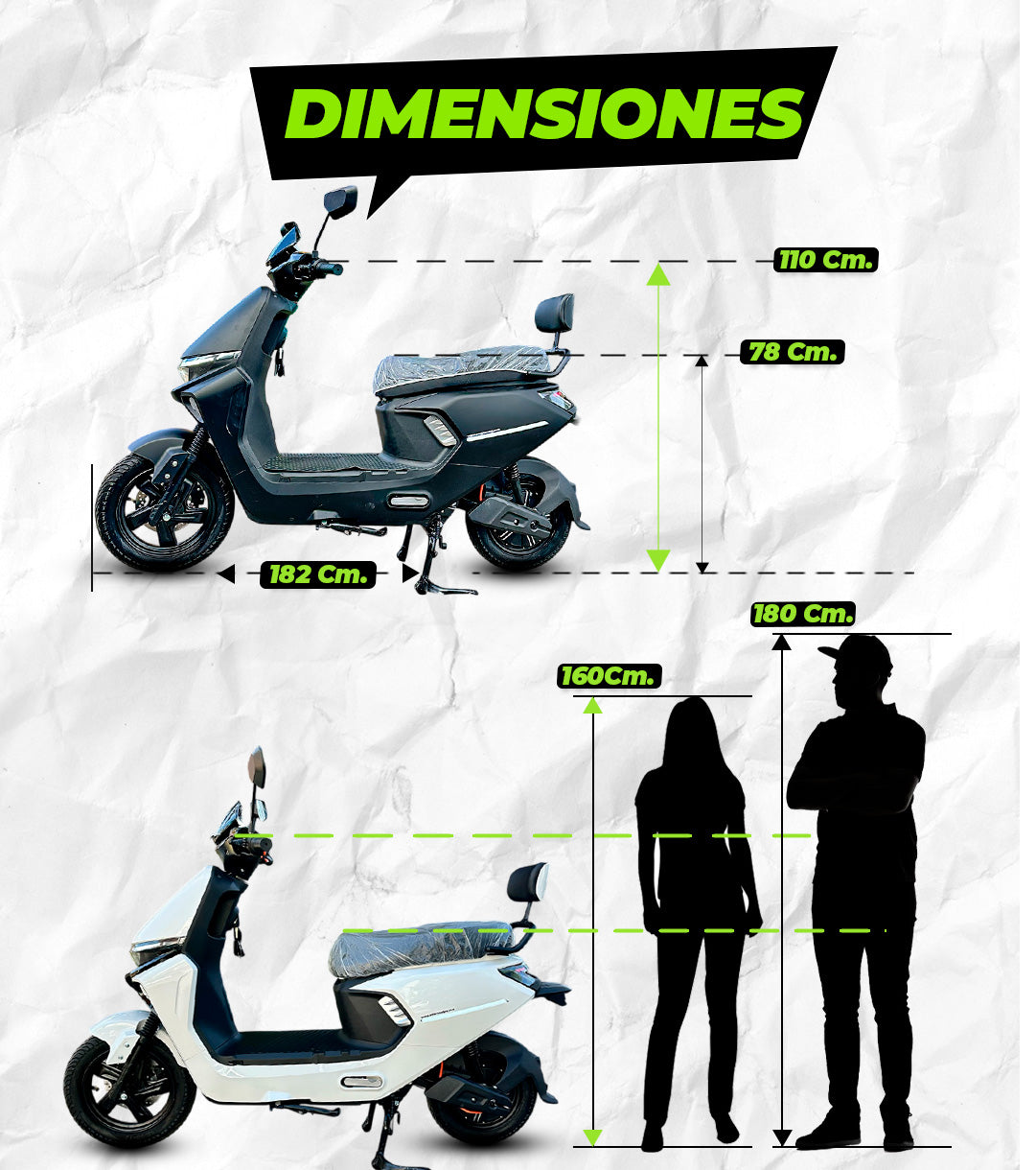 Moto eléctrica Flash 1200W