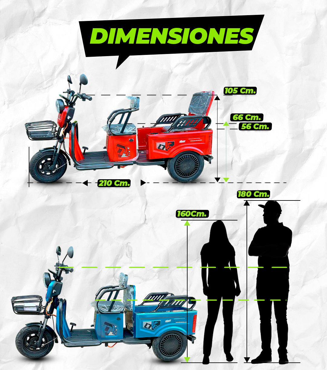 TRIMOTO METÁLICA 1000W