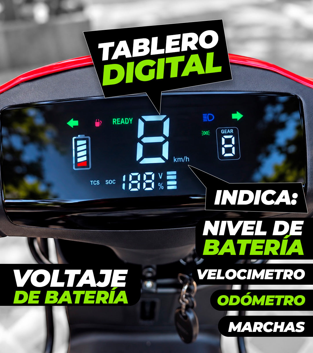Moto Eléctrica Titania con Litio